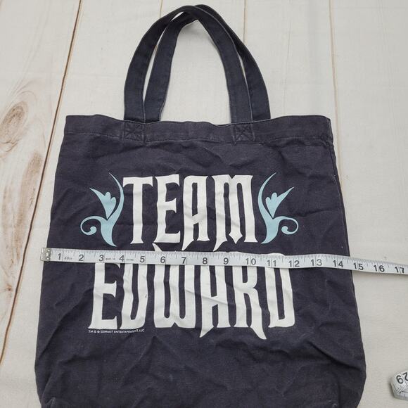 Team Edward Twilight Black Tote Bag - Picture 4 of 7